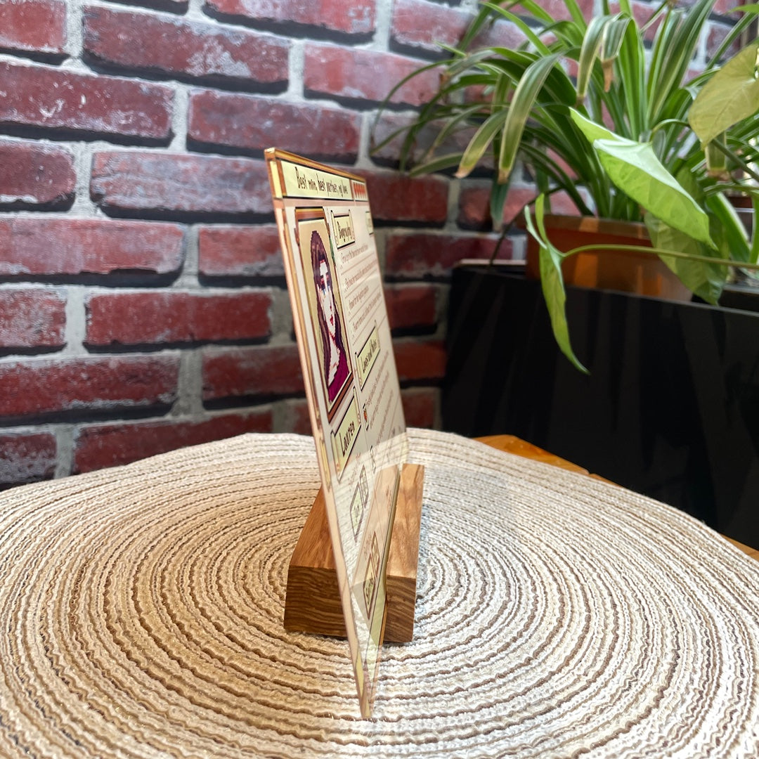 Custom Profile Acrylic Plaque