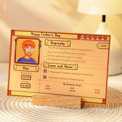 Custom Profile Acrylic Plaque