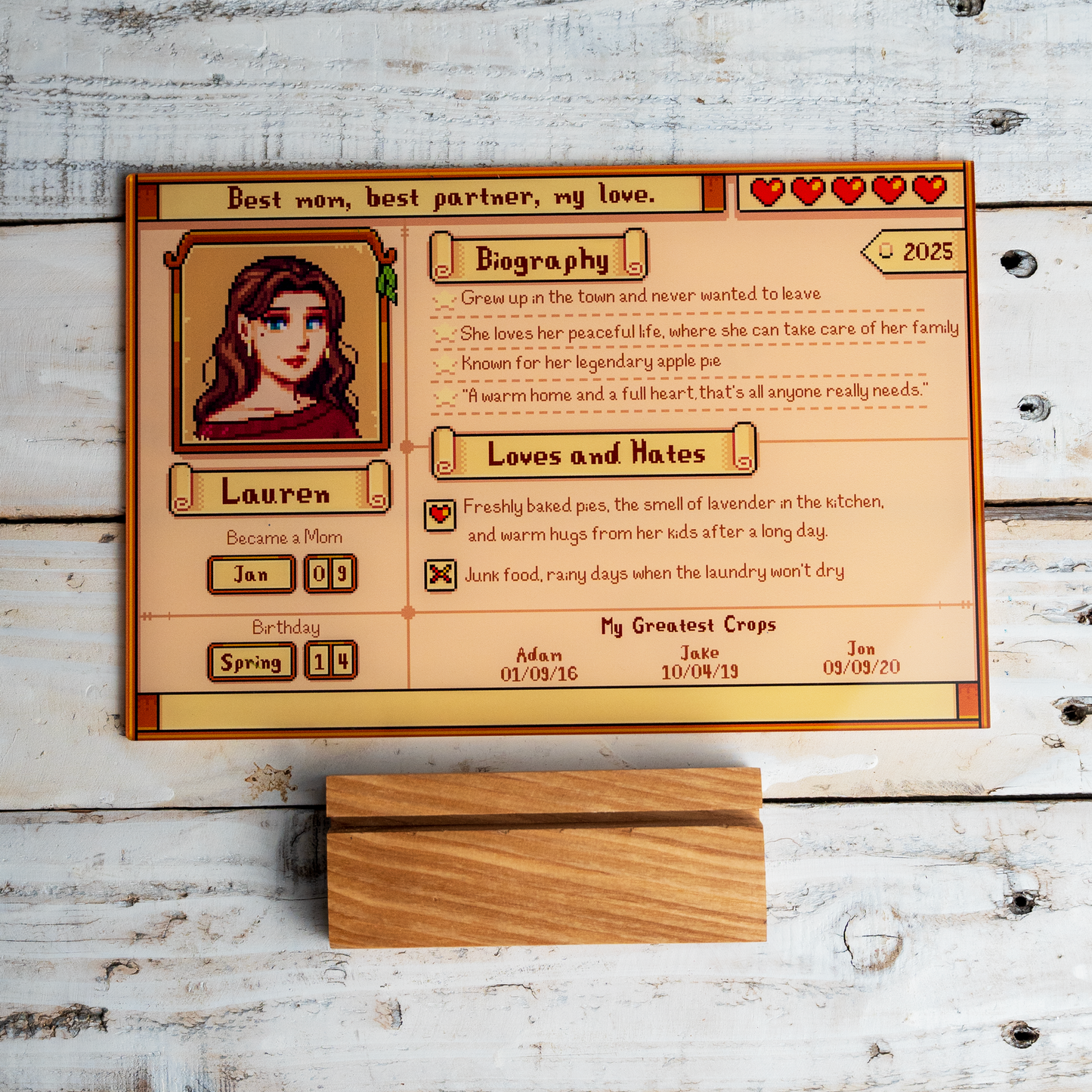 Custom Profile Acrylic Plaque