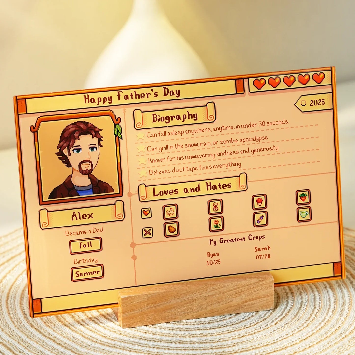 Custom Profile Acrylic Plaque