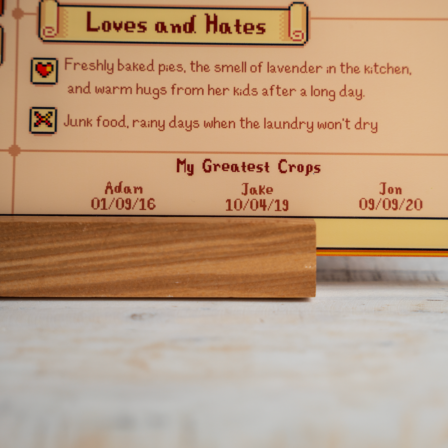 Custom Mother's Profile Acrylic Plaque