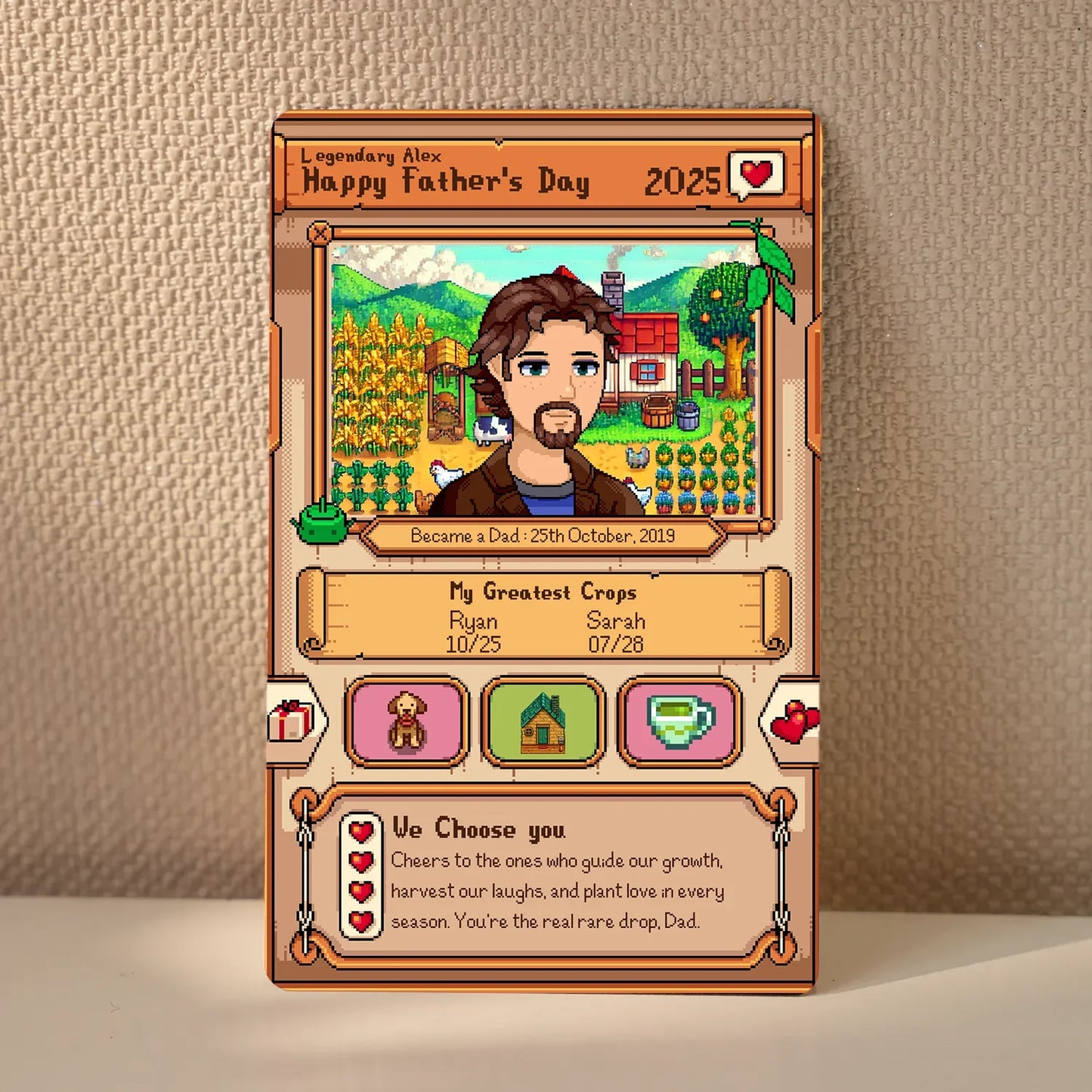 The Farmer Gamer Metal Card