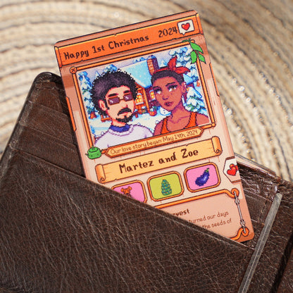 Custom Anniversary Metal Card