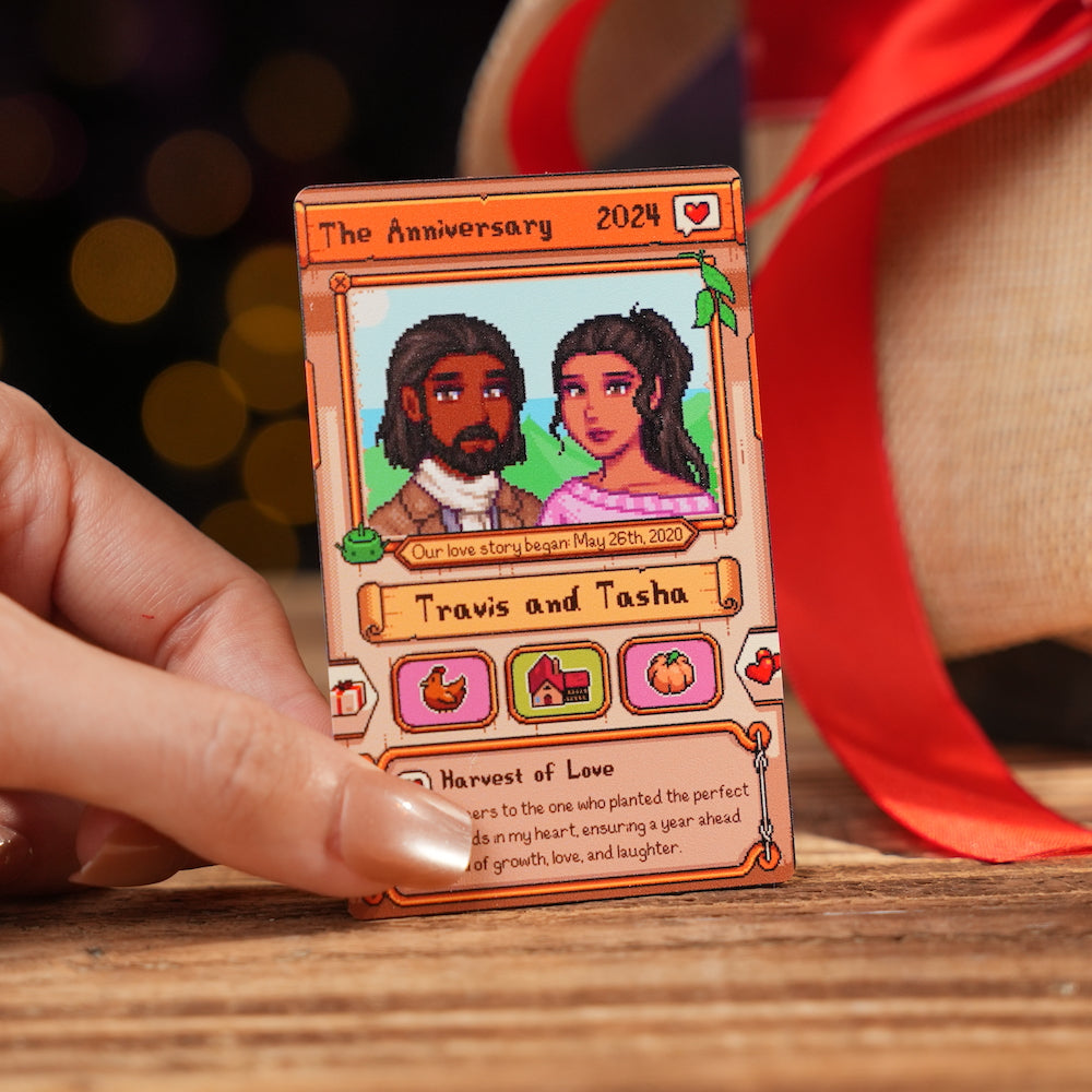 Custom Anniversary Metal Card