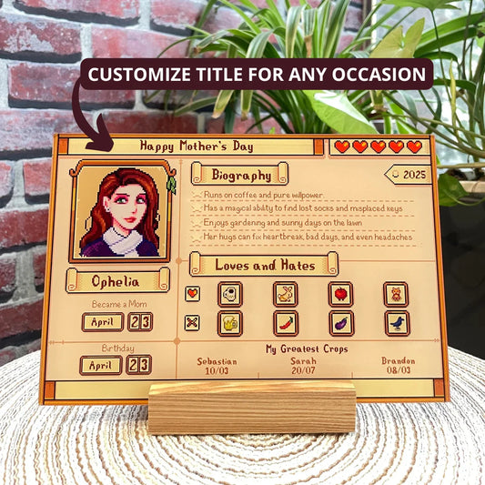 Custom Profile Acrylic Plaque