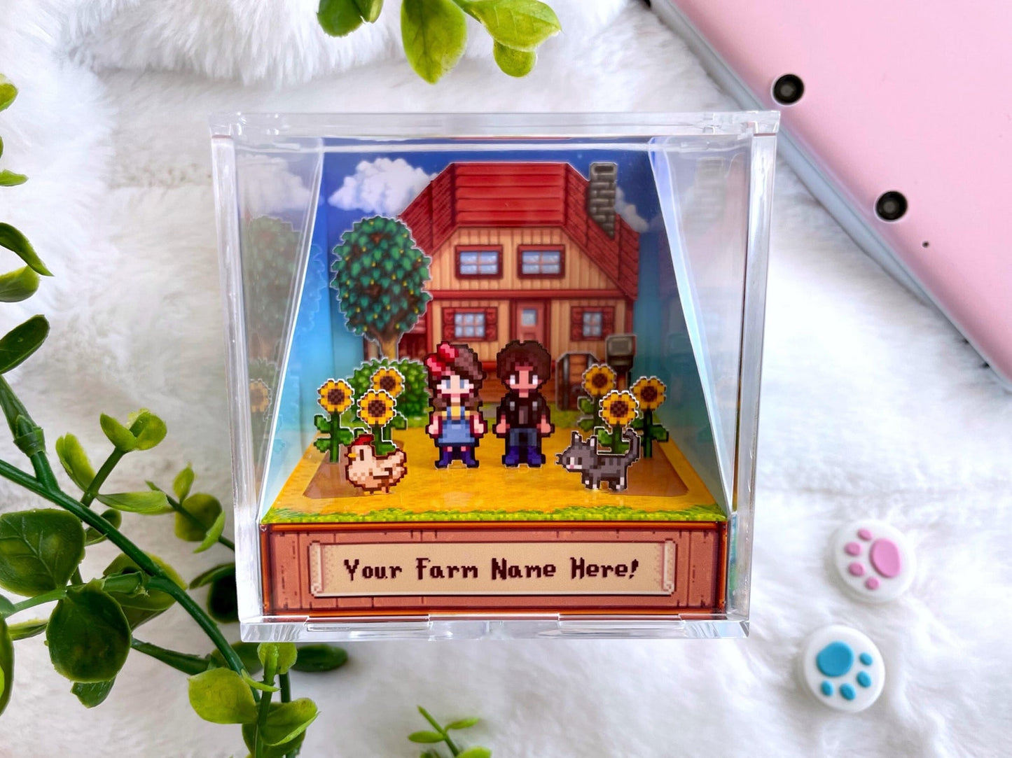 PRE-ORDER* CUSTOMIZABLE Stardew Valley Farm - 3D Diorama Cube/Shadow Box