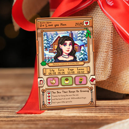 Custom Mother's Day Metal Card