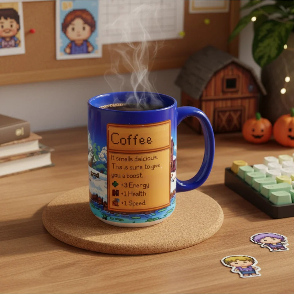 Custom Cozy Gamer Coffee Cup (New)