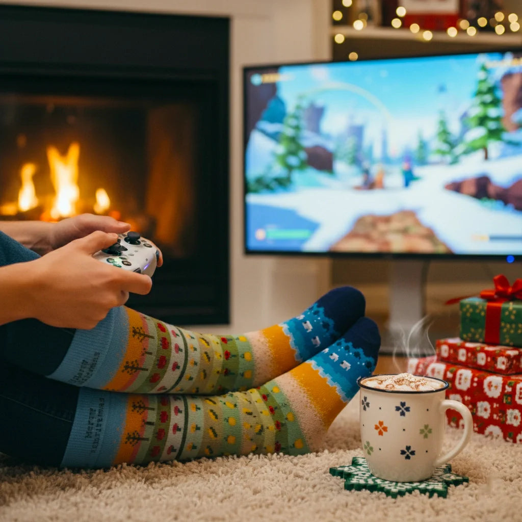 Custom Cozy Farm Life Socks ( New )