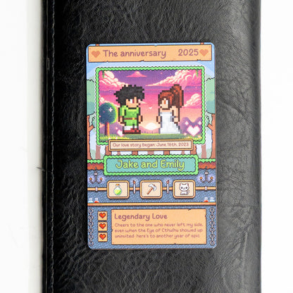 Custom Adventurer Metal Card – Personalized Gift for Couples